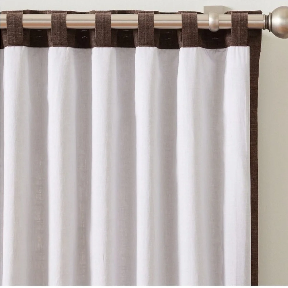 Pottery Barn Emery Linen Curtain in Expresso 100x84 - Picture 7 of 10